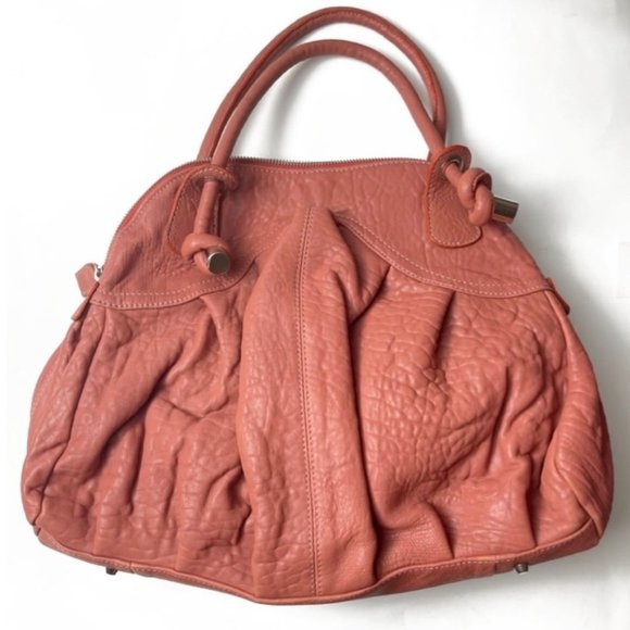 Sundance | Coral Boho Leather Super Slouch Hobo Handbag - Picture 1 of 10